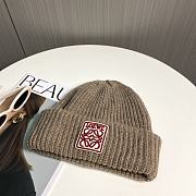 Okify Loewe Light Brown Beanie Hat 17835 - 1