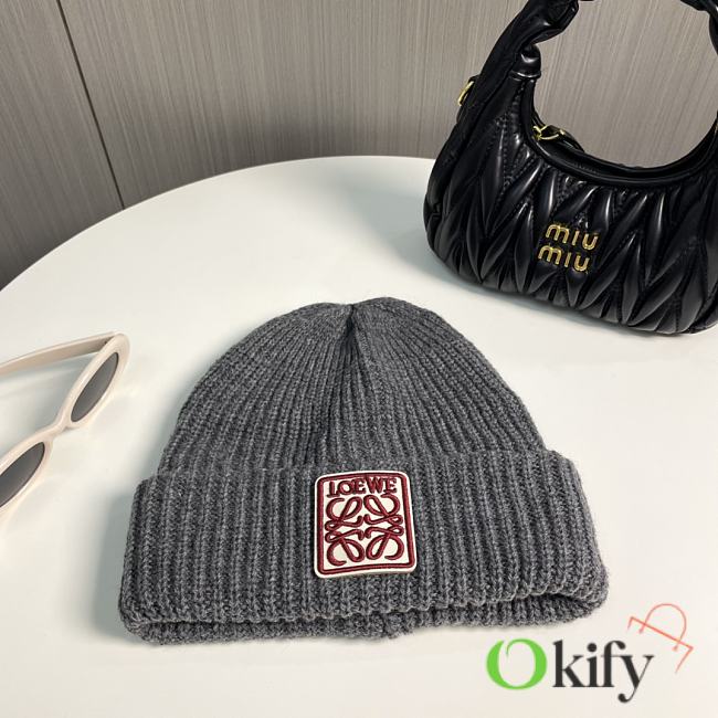 Okify Loewe Grey/Gray Beanie Hat 17837 - 1