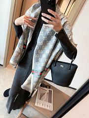 Okify Gucci Grey/Gray Scarf 65x180cm 17841 - 3