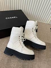 Okify Chanel White Short Boots 35-40 17849 - 1