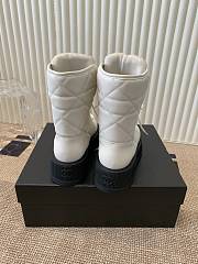 Okify Chanel White Short Boots 35-40 17849 - 2