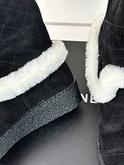 Okify Chanel Black Snow Boots With Logo Wool 35-41 - 4