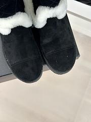 Okify Chanel Black Snow Boots With Logo Wool 35-41 - 3