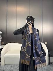 Okify Gucci Dark Blue Scarf 45x200cm 17869 - 2