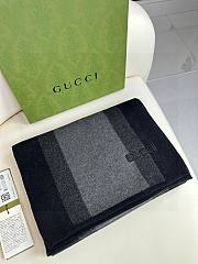 Okify Gucci Men Black Scarf 180x32cm 17874 - 1