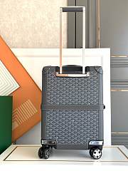 Okify Goyard Bourget PM Trolley Case In Grey/Gray 36x24x50cm  - 2