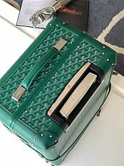 Okify Goyard Bourget PM Trolley Case In Green 36x24x50cm  - 3