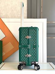 Okify Goyard Bourget PM Trolley Case In Green 36x24x50cm  - 4