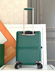 Okify Goyard Bourget PM Trolley Case In Green 36x24x50cm  - 2