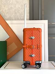 Okify Goyard Bourget PM Trolley Case In Orange 36x24x50cm  - 4