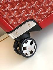 Okify Goyard Bourget PM Trolley Case In Red 36x24x50cm  - 4