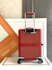 Okify Goyard Bourget PM Trolley Case In Red 36x24x50cm  - 3