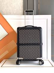 Okify Goyard Bourget PM Trolley Case In Black 36x24x50cm  - 1