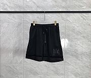 Okify Amiri Ma Perforated Black Shorts - 1