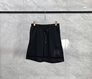 Okify Amiri Ma Perforated Black Shorts