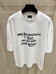 Okify Balenciaga graffiti print short sleeves T-shirt in white - 3