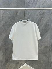 Okify Fendi short-sleeved polo shirt in white  - 4