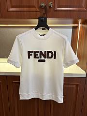 Okify Fendi White T-shirt S-2XL - 1