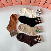 Okify MiuMiu Set 5 mid-length stacked socks 17958 - 3