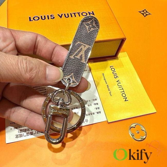 Okify Louis Vuitton Dark Brown Skateboard Keyring 17960 - 1