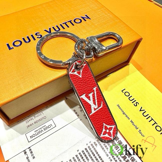 Okify Louis Vuitton Red Skateboard Keyring 17961 - 1