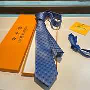 Okify Louis Vuitton Dark Blue Tie 17966 - 1