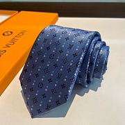 Okify Louis Vuitton Dark Blue Tie 17966 - 2