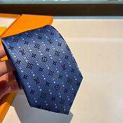 Okify Louis Vuitton Dark Blue Tie 17966 - 3