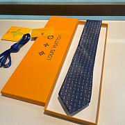 Okify Louis Vuitton Dark Blue Tie 17968 - 4