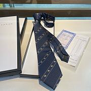 Okify Gucci Navy Blue Tie 17976 - 1