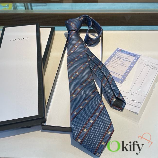 Okify Gucci Dark Blue Tie 17977 - 1