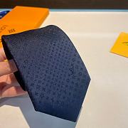 Okify Louis Vuitton Navy Blue Tie 17979 - 2