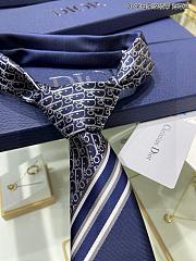 Okify Dior Navy Blue Tie 17994 - 1