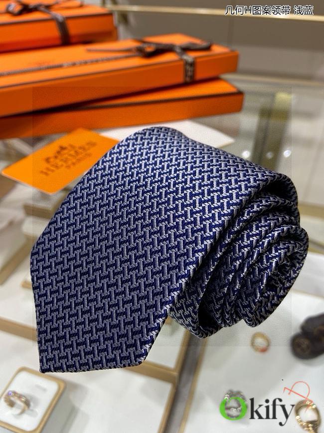 Okify Hermes Blue Tie 17997 - 1