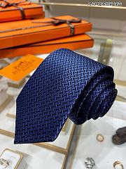 Okify Hermes Navy Blue Tie 18000 - 1