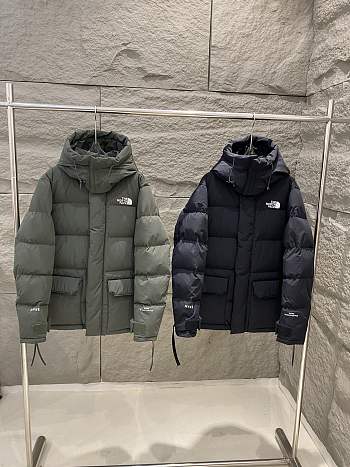 Okify The North Face Grey/Black Down Jacket M-2XL