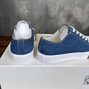 Okify Loewe Bloc Blue Denim Sneakers For Women 35-40 - 3