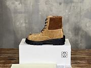 Okify Loewe Sierra brown suede short boots for women 35-40 - 1