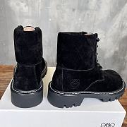 Okify Loewe Sierra black suede short boots for women 35-40 - 4