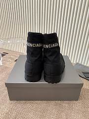 Okify Balenciaga Black Snow Boots 35-45 - 3