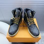 Okify Louis Vuitton X Timberland Black, Brown Boots 35-45 - 4