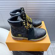 Okify Louis Vuitton X Timberland Black, Brown Boots 35-45 - 1