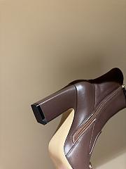 Okify Gucci Brown Horsebit Boots High Heels 35-39 - 2