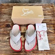 Okify Christian Louboutin Take It Easy red sole rivet slides 40-46 18085 - 1