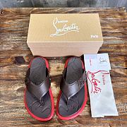 Okify Christian Louboutin Take It Easy red sole rivet slides 40-46 18086 - 1