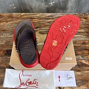 Okify Christian Louboutin Take It Easy red sole rivet slides 40-46 18086 - 2