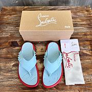 Okify Christian Louboutin Take It Easy red sole rivet slides 40-46 18088 - 1