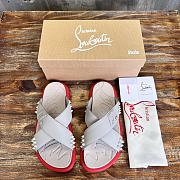 Okify Christian Louboutin Take It Easy red sole rivet slides 40-46 18091 - 1