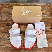 Okify Christian Louboutin Take It Easy red sole rivet slides 40-46 18094 - 1