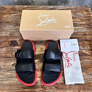 Okify Christian Louboutin Take It Easy red sole rivet slides 40-46 18095 - 1